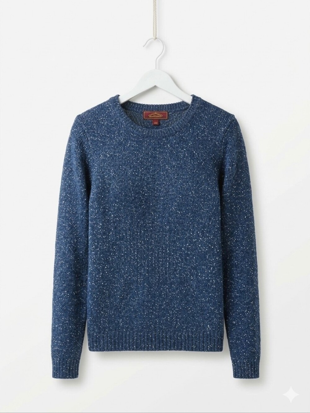 Men's Navy Speckled Crewneck Sweater